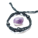 Amethyst Healing Crystal Holder Bracelet for Emotional Calm & Spiritual Balance