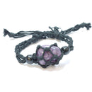 Amethyst Healing Crystal Holder Bracelet for Emotional Calm & Spiritual Balance