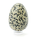Dalmatian Jasper Crystal Egg for Joy, Positivity & Grounding