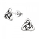Sterling Silver Celtic Knot Stud Earrings