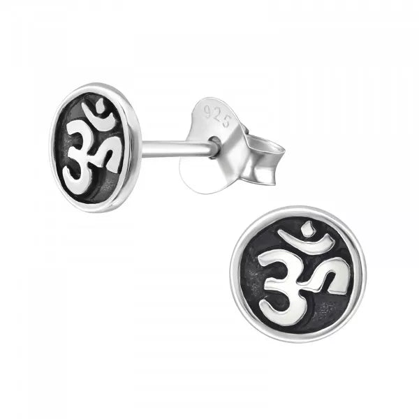 Om 2025 stud earrings