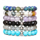 Peace & Positivity - Amethyst 3mm Crystal Bead Ring