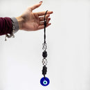 Evil Eye Protection Pendant - Black Tourmaline & Selenite