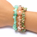 Fertility Boost Crystal Chip Bracelet Trio Set