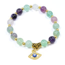 Energetic Protection Evil Eye Bracelet - Fluorite