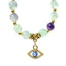 Energetic Protection Evil Eye Bracelet - Fluorite