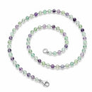Fluorite - 4mm Beaded Necklace