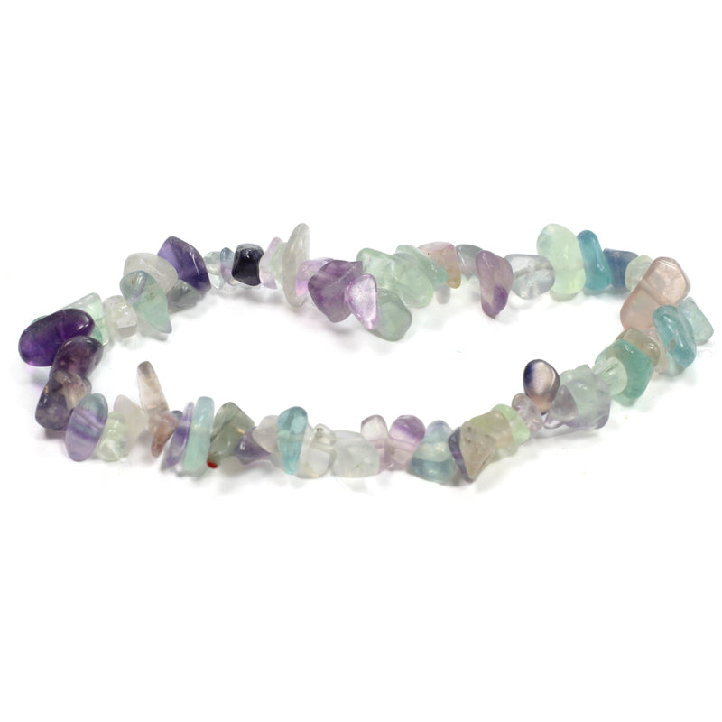 Fluorite Stone Chip Bracelet