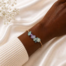 Fluorite Stone Chip Adjustable Bracelet