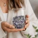 Spiritual Harmony & Balance Fluorite Crystal-Infused Drinking Glass – 350ml