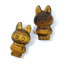 Labubu Gold Tiger’s Eye Crystal Carving – Confident Energy & Playful Focus