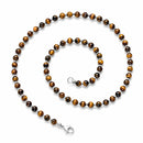 Gold Tigers Eye - 4mm Beaded Necklace
