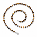 Gold Tigers Eye - 4mm Beaded Necklace