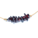 Garnet Stone Chip Adjustable Bracelet