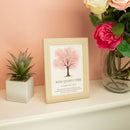 Tree of Life Gemstone Picture - Rose Quartz