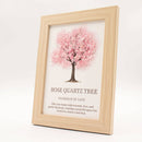 Tree of Life Gemstone Picture - Rose Quartz