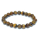 Gold Tigers Eye Beaded Bracelet 8mm