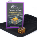 Gold Tigers Eye Divination Dice for Manifestation