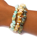 Good Luck Crystal Chip Bracelet Trio Set
