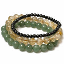 Gratitude - Affirmation Crystal Bracelet Trio Set