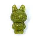 Labubu Green Jade Crystal Carving – Prosperous Energy & Playful Harmony