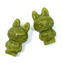 Labubu Green Jade Crystal Carving – Prosperous Energy & Playful Harmony