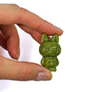 Labubu Green Jade Crystal Carving – Prosperous Energy & Playful Harmony