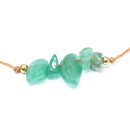 Green Aventurine Stone Chip Adjustable Bracelet