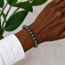 Hematite Beaded Bracelet 8mm