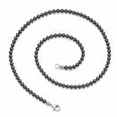 Hematite - 4mm Beaded Necklace