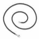 Hematite - 4mm Beaded Necklace