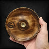 Ying & Yang - Mango Wood Incense & Cone Bowl Burner