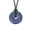 Lapis Lazuli Crystal Power Ring Pendant Necklace