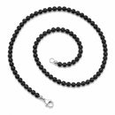 Lava Stone - 4mm Beaded Necklace