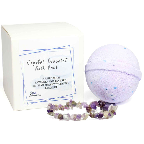 Amethyst Crystal Bracelet Bath Bomb