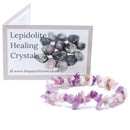 Lepidolite Stone Chip Bracelet