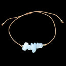Rainbow Moonstone Stone Chip Adjustable Bracelet