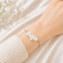 Rainbow Moonstone Stone Chip Adjustable Bracelet