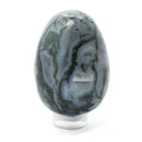Moss Agate Crystal Egg for Growth, Balance & New Beginnings
