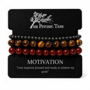 Motivation - Affirmation Crystal Bracelet Trio