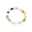 Joy & Balance - Coloured Tourmaline 3mm Crystal Bead Ring