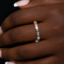 Joy & Balance - Coloured Tourmaline 3mm Crystal Bead Ring