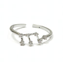 Virgo Constellation Adjustable Ring
