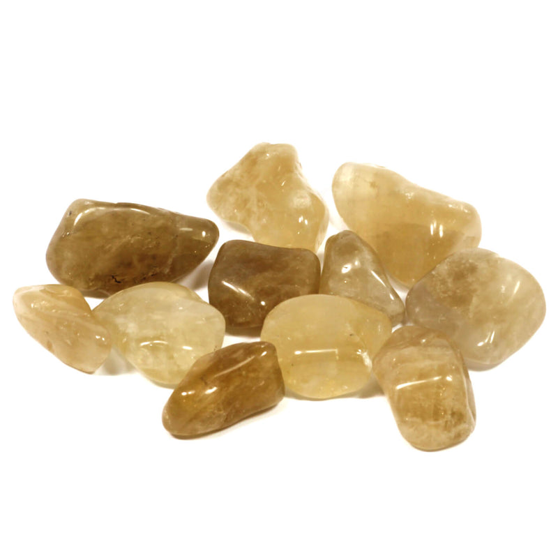 Natural Citrine Polished Tumblestone Healing Crystals (Brazil)