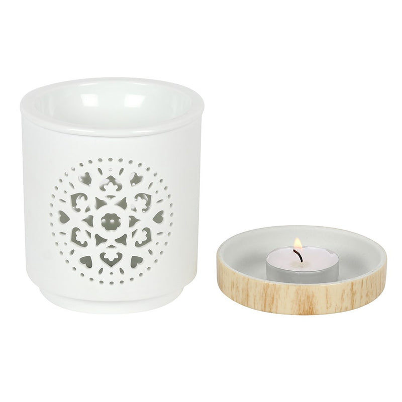 White Mandala Wax/Oil Melter