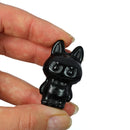 Labubu Black Obsidian Crystal Carving – Protective Power & Playful Charm