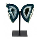 Agate Geode Crystal Butterfly (931g)