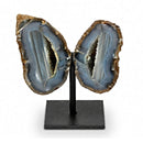Agate Geode Crystal Butterfly (461g)