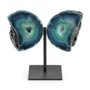 Agate Geode Crystal Butterfly (886g)