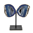 Agate Geode Crystal Butterfly (702g)